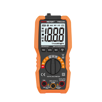 Función de valor MAX Rango automático Multiméter digital de 600V Voltímetro de 20MOhm medición de resistencia medidor eléctrico
