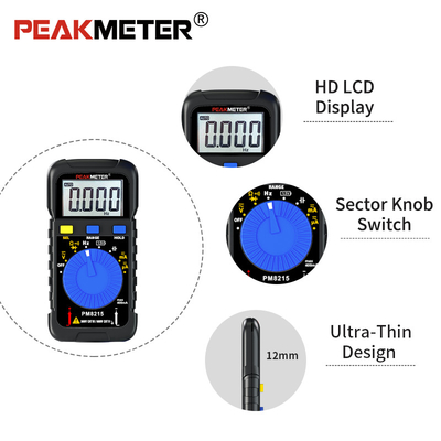 Mini Pocket Digital Multimeter 600V tensión 40 MOhm resistencia 4000 cuentas 1.5V Batería Tester