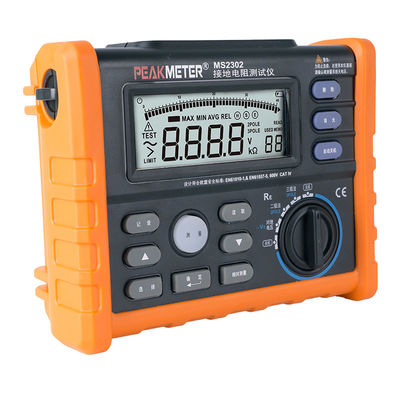 Herramienta de medición del probador de resistencia a la tierra portátil para inspección y solución de problemas del sistema de puesta a tierra eléctrica