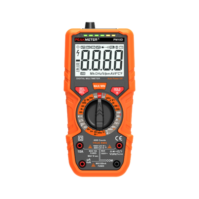 Medidor de temperatura de medición de temperatura digital eléctrica profesional Verdadero RMS voltímetro