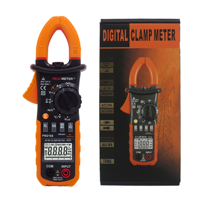 Métro digital de CLamp AC/DC con Amperiómetro, Voltómetro, Doble Molde, Prueba de Diodo, Medición con Ohmómetro